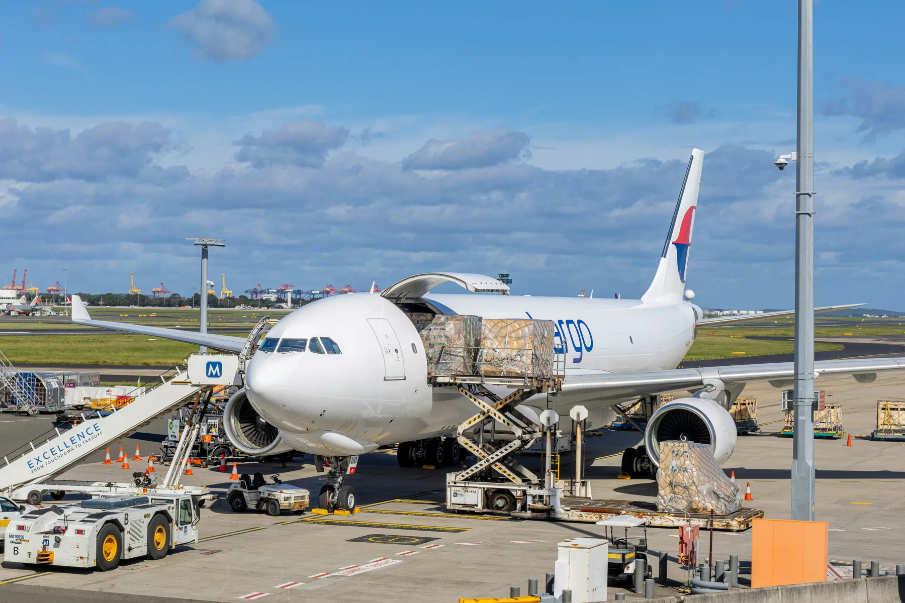 Avión de carga para una operación de exportación desde Colombia